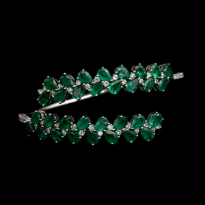 Emerald Wrap Around Bracelet