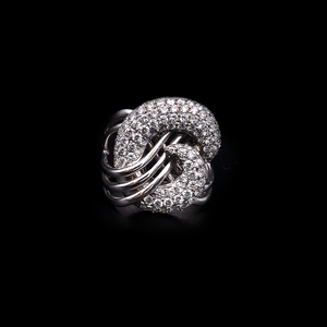 
            
                Load image into Gallery viewer, White Knot Ring
            
        