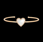 Mother of Pearl Heart Cuff
