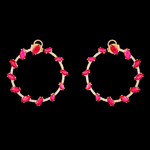 Inside Out Ruby Earrings