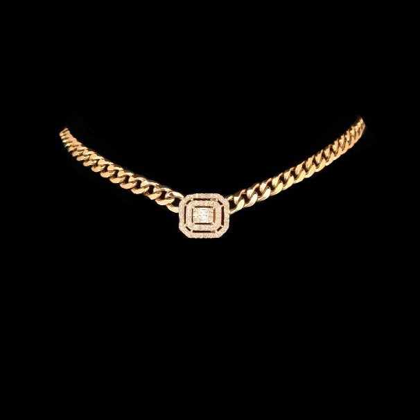 Cuban Link Squared Necklace