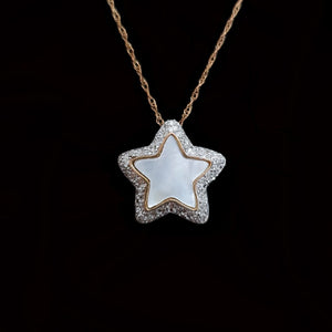 
            
                Load image into Gallery viewer, Mother of Pearl Star Necklace
            
        