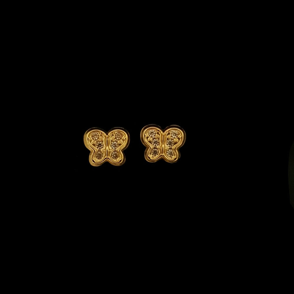 Gold Butterflies Earrings