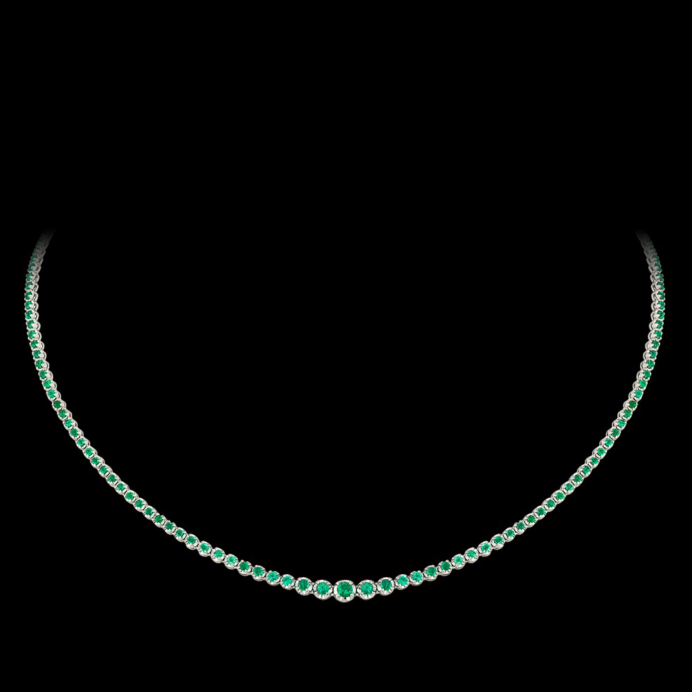 
            
                Load image into Gallery viewer, Emerald Necklace/Choker
            
        