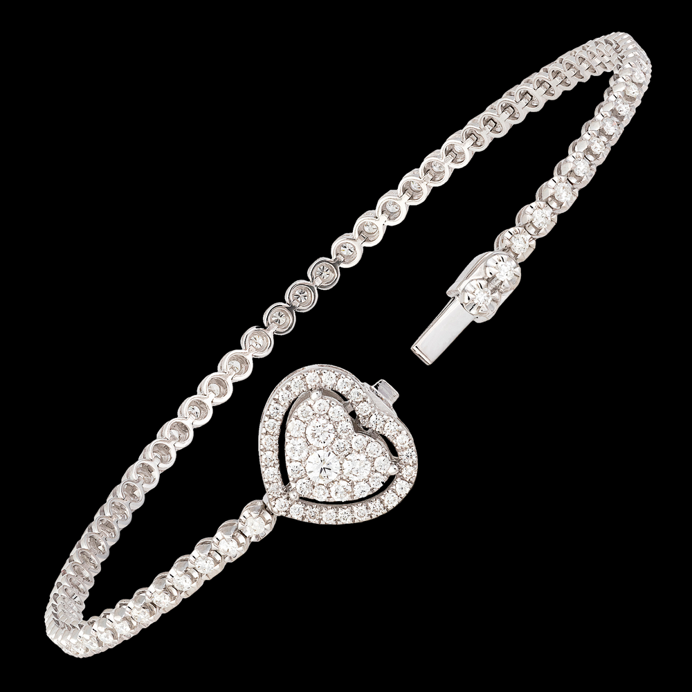 
            
                Load image into Gallery viewer, Heart Tennis Bracelet
            
        