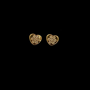 
            
                Load image into Gallery viewer, Gold Hearts Small Earrings
            
        