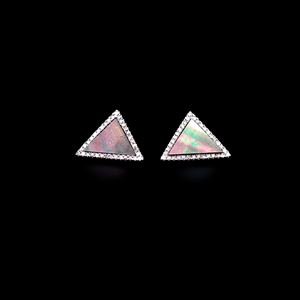 
            
                Load image into Gallery viewer, Gray Mother of Pearl Earrings
            
        