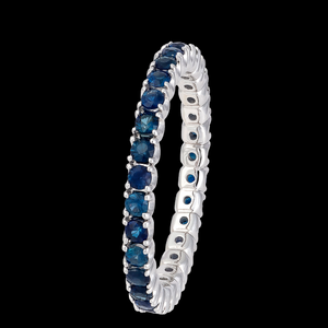 
            
                Load image into Gallery viewer, Sapphire Eternity Ring
            
        