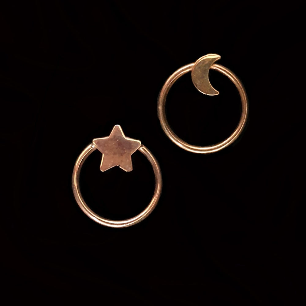 
            
                Load image into Gallery viewer, Stars&amp;amp;Moon Earrings
            
        