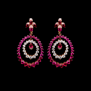 
            
                Load image into Gallery viewer, Ruby Hanging Earrings
            
        
