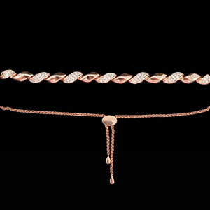 Pink Gold and Diamond Fun Bracelet