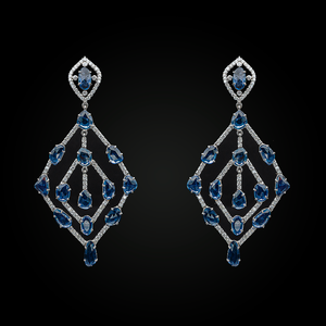 Sapphire Statement Earrings